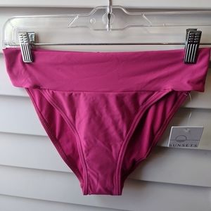 Sunsets Bali banded Hipster bikini bottom